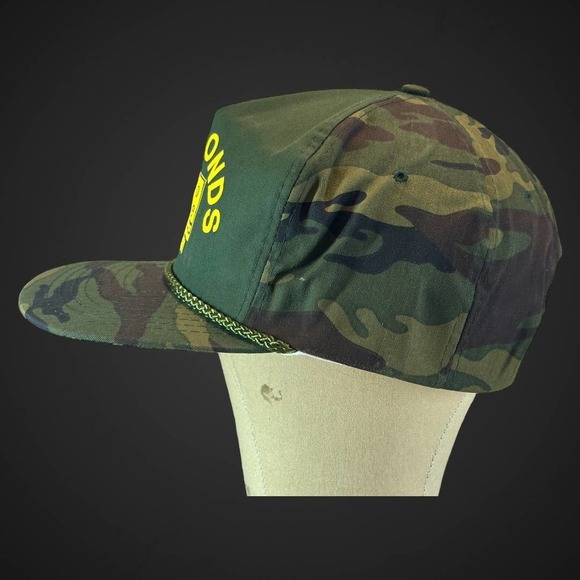 Vintage Hammond’s Auto Value Parts Store Camouflage Rope SnapBack Hat Cap - Picture 4 of 6